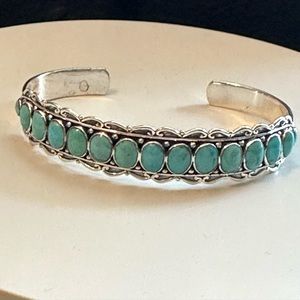 NIB Sterling Silver & Turquoise Cuff Bracelet